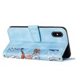 thumbnail image 5 of Allytech iPhone X Case Wallet, iPhone XS Wallet Case, Chic Flower Pattern Shoulder Strap Hand Wrist PU Leather Cards Holder Stand Protective Flip Folio Cover for Girls - Blue, 5 of 14
