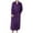 Purple, variant on Fancifize Nightgowns for Men Plus Size Zipper Front Robes Soft Flannel Long Sleeve Sleepwear Casual V Neck Warm Loungewear