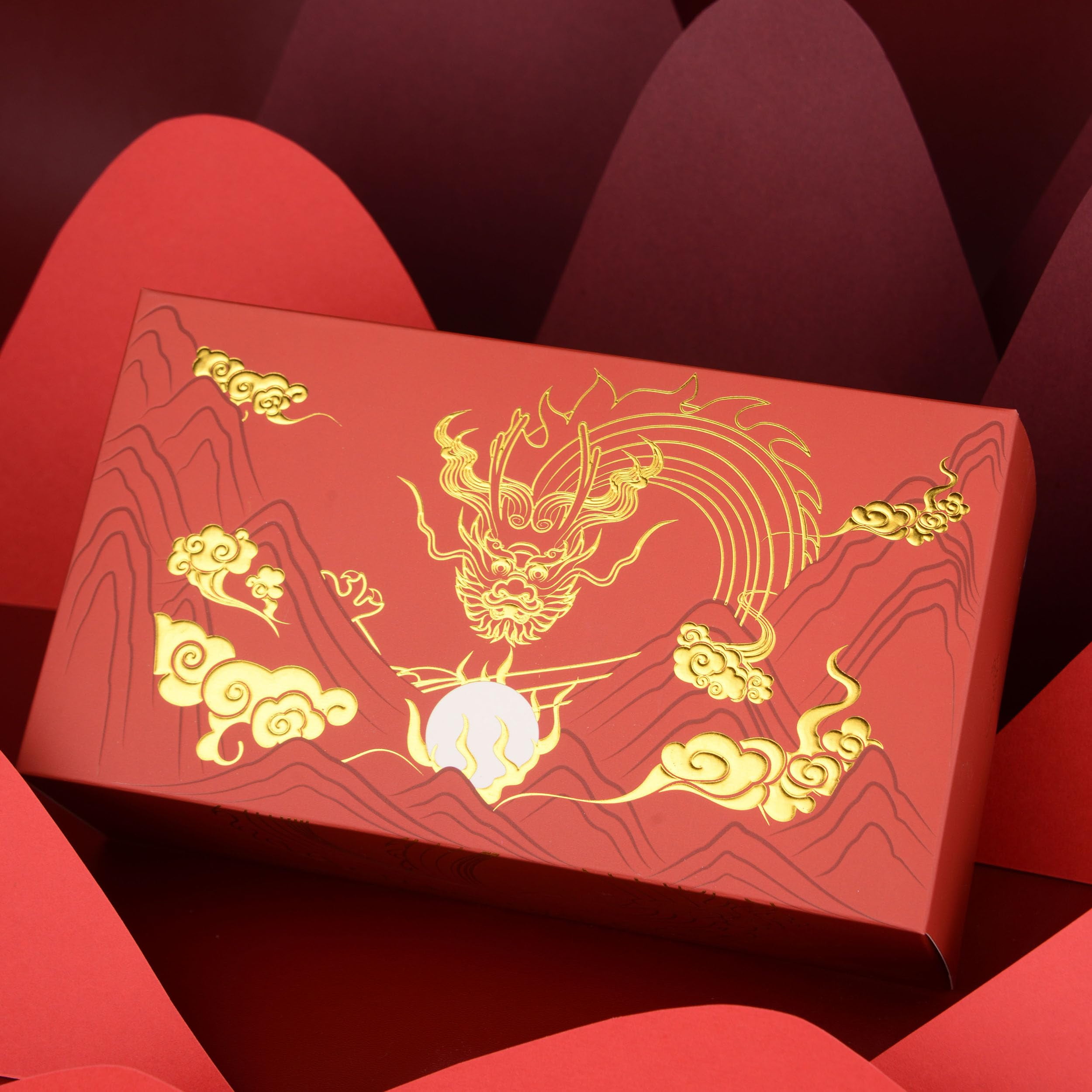 Cross Bailey™ Year of the Dragon Pearlescent White Lacquer Rolling Ball Pen with rose gold appointments