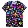 thumbnail image 4 of PMUYBHF T-Shirt Décontracté Mode Femme Col Rond Manches Courtes Imprimé Couleur 1152 m, 4 of 4