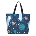 thumbnail image 1 of Easygdp Alpaca Astronaut in Space Bolsas Tote para Mujer, Bolsos de Hombro para Viaje, Bolsos de Mano de Gran Capacidad para Compras y Trabajo, 1 of 8