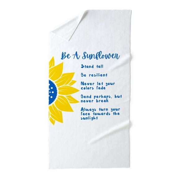 CafePress - Be A Sunflower Ukraine Colors - Large Beach Towel, Soft 30"x60" Towel with Unique Design