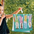 thumbnail image 5 of Coolnut Cute Easter Bunny Gnomes Hand Towels 2 PCS, Carrot Egg Kitchen Towel Ultra Soft and Highly Absorbent,Decorative Fingertip Face Towel for Bathroom Hotel, 28.3"x14.4", 5 of 5