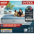 thumbnail image 2 of Intex 15" Queen Essential Rest Dura-Beam Airbed Mattress with Built in Pump, 2 of 11