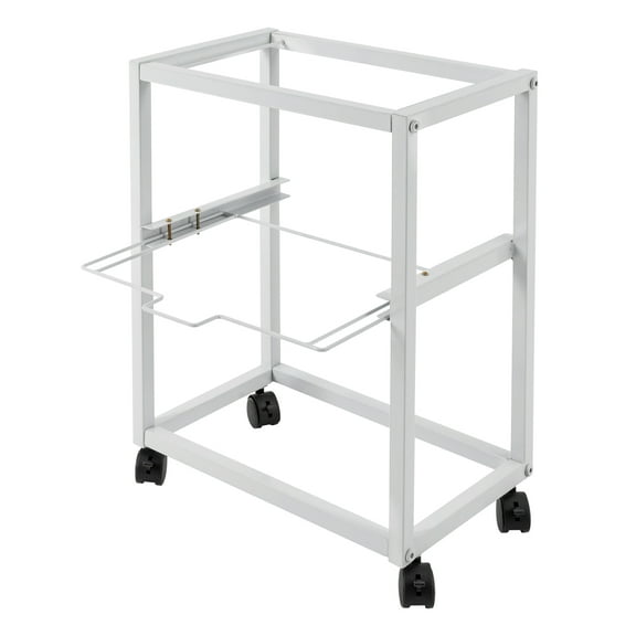 Wildnix Rolling File Cart with 2 Tiers and Flexible Wheels, Steel Hanging Folders Organizer for Home or Office, Space-Saving and High Capacity