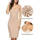 thumbnail image 4 of Mujeres Full Slips Sexy Chemise camisón con cuello en V vestido recto ropa de dormir Adepaton WRMH-1289-10, 4 of 6