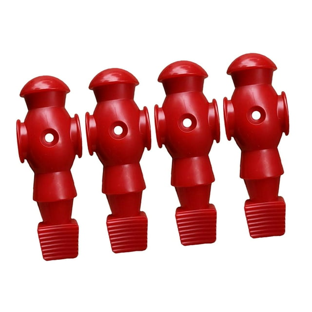 QualitChoice 4 Pieces Table Soccer Player Man Soccer Games Player Foosball Players Red Red