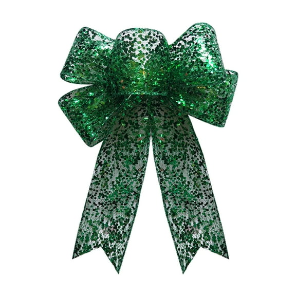 Tkrady Christmas Ornaments-Christmas Decoration Bow Knot Imitation Hemps Christmas Handmade Finished Ribbon Diy Ribbon Holiday Party Supplies