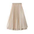 thumbnail image 4 of Vedolay Fringe Skirt Women's Flowy Handkerchief Hemline Midi Skirt,Beige One Size, 4 of 5