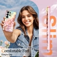 thumbnail image 7 of CASEFIV for Samsung Galaxy S26 Ultra Case,[Magnetic Invisible Stand][Military-Grade Drop Protection] Slim Glossy Marble Pattern Back Shockproof Protective Phone Cover,Rose Gold Marble, 7 of 7