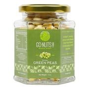 Go Nuts !! | Wasabi Green Peas | Hexagon Glass Bottle | Spicy & Crunchy | 100G