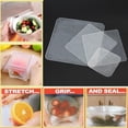thumbnail image 1 of 4pcs Reusable Silicone Food Saran Wrap Seal Cover, 1 of 4