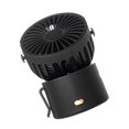 thumbnail image 3 of Ventilador eléctrico Mini ventilador colgante de cuello para exteriores Niveles de viento ajustables Dispositivo de enfriamiento de escritorio, Negro Jumpingount HA004138-02B, 3 of 6