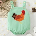thumbnail image 2 of MeetoTime Baby Boys Girls Corduroy Jumpsuits Printed Embroidered Sling Newborn Infant Rompers Baby Crawling Clothes, 2 of 7