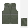 thumbnail image 4 of BFHHYA Boys Girls Safety Vest Mesh High Visibility Vests Sleeveless Waistcoat with Reflective Strips and Pockets Ages 8-19 Years, 4 of 8