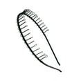 thumbnail image 2 of 6 Metal Black Hair Comb Headband (Plain), 2 of 2
