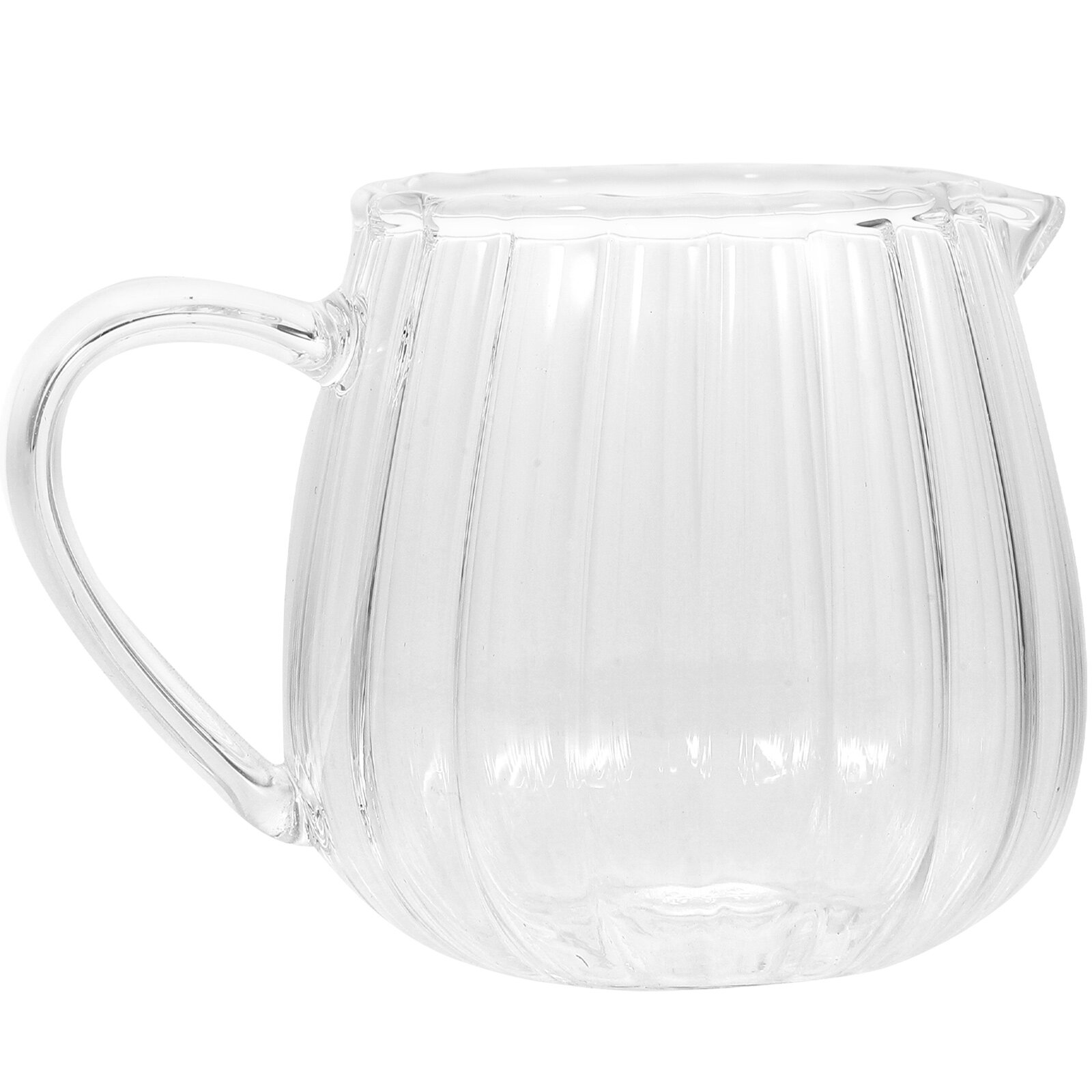 Simax Glassware Glass Creamer Pitcher: Small Glass Milk Pitcher for Tea, Coffee and Syrup – Borosilicate Glass - Clear Glass Cream Pitcher – Mini