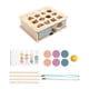 thumbnail image 1 of Conjunto de cuentas de madera Conjunto de juguetes con cuentas Toy Fine Motor Habilidad Aprendizaje preescolar para niños pequeños Niños 2 3 4 Regalo, 1 of 9