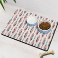 thumbnail image 3 of Boho Retro Floral Pet Feeding Mat-Abstract Art Geometric Absorbent Pet Placemat for Food and Water Bowl, with Waterproof Rubber Backing, Quick Dry Water Dispenser Mat for Dog and Cat (24"x32"), 3 of 7