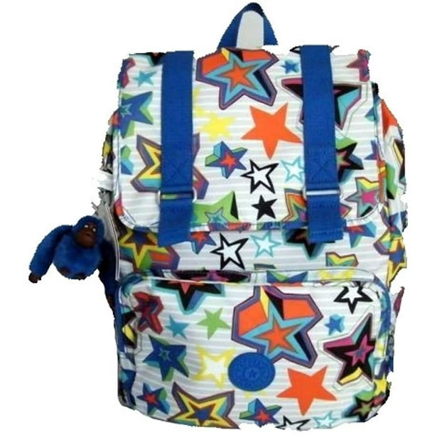 kipling Odell Printed Backpack Laptop Protection Sunset Print