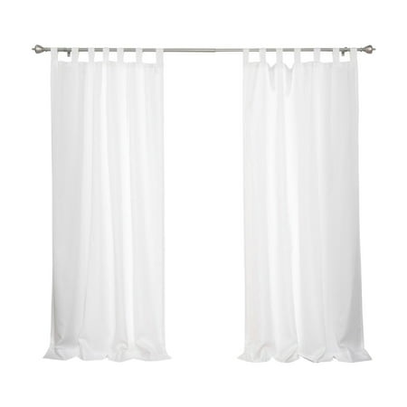 Best Home Fashion Oxford Outdoor Tab Top Curtains