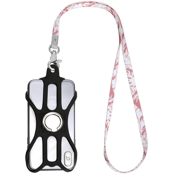 Mngarista Cell Phone Lanyard, Silicone Phone Case Holder with Neck Lanyard, Neck Strap for Most Smartphones, Palm Palm -