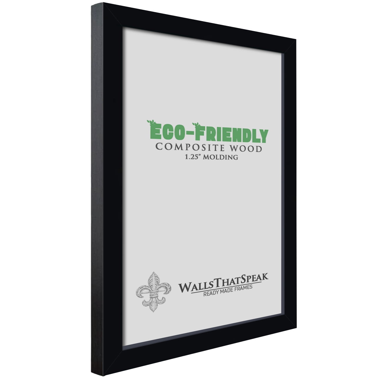 wallsthatspeak 6x18 Black Picture Frame for Puzzles Posters Photos or Artwork