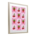 thumbnail image 2 of Stupell Industries Contemporary Gummy Strawberry and Cherry Checkerboard Birch Framed Print Under Glass, 17 x 21, by LISH Creative, 2 of 8