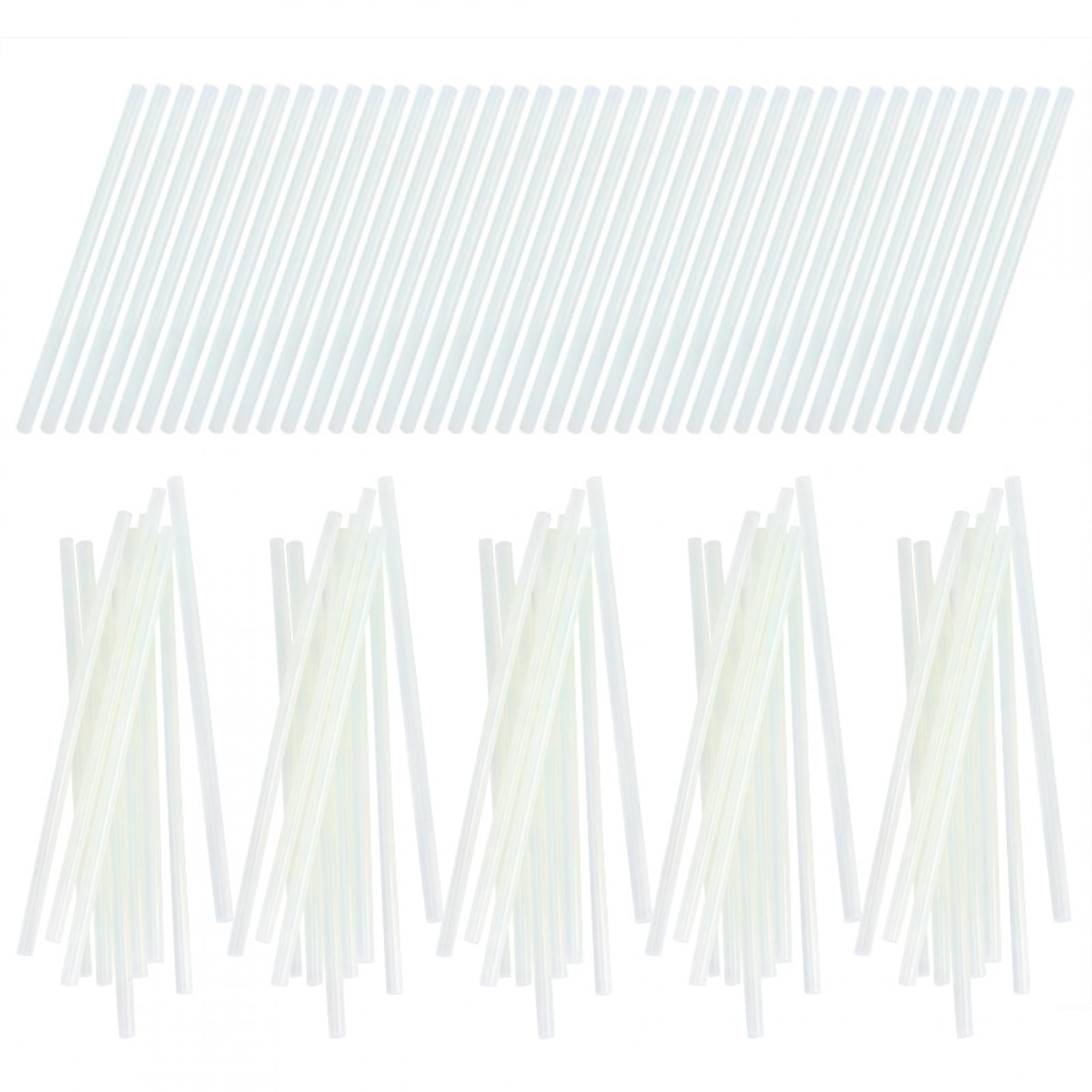 FTVOGUE 100pcs 7 x 200mm Hot melting Glue Sticks Transparent DIY Craft