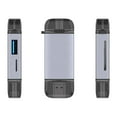 thumbnail image 2 of 6 in 1 Card Reader USB Type-C Micro USB & USB 2.0 Combo to 2-Slot TF / SD Card Reader USB 3.0 OTG Card Adapter, 2 of 9