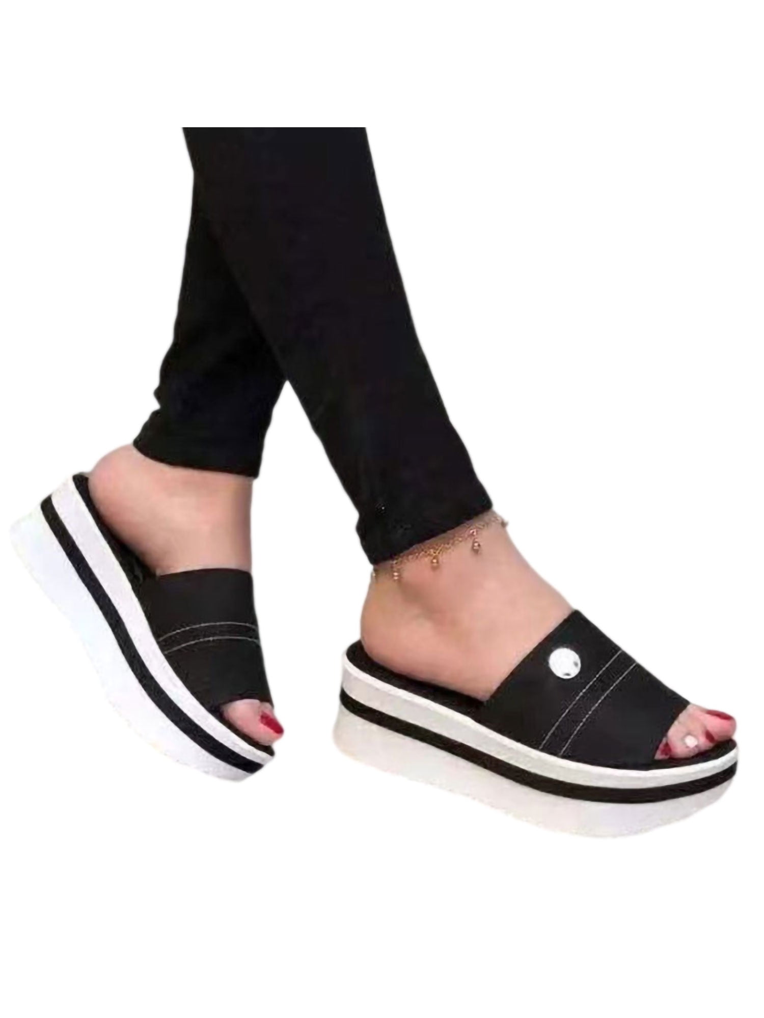 backless platform sandals