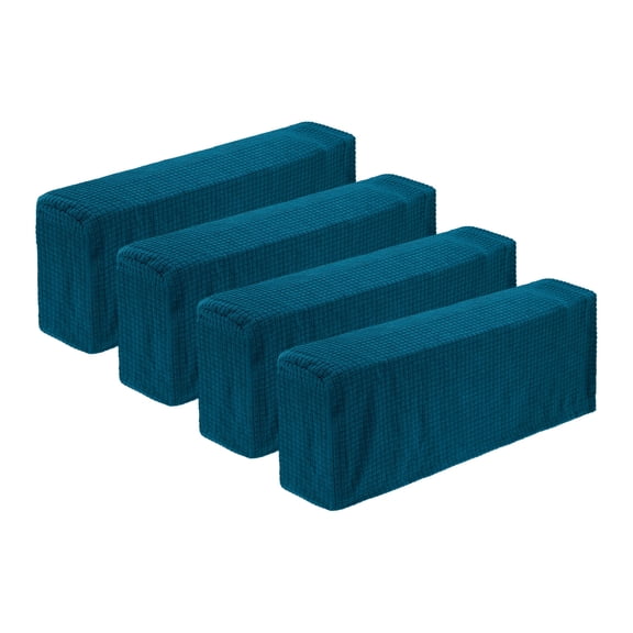 8 Pack Stretch Armrest Covers, Polyester Couch Armchair Cover Water Resistant, Dark Green