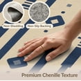thumbnail image 6 of ODIKA 2'x3' Navy Beige Geometric Patterned Design Washable Doormat Elegant Motifs with Modern Touch Non-Slip, Low Pile for Entryway, Kitchen, Laundry Room, 6 of 7