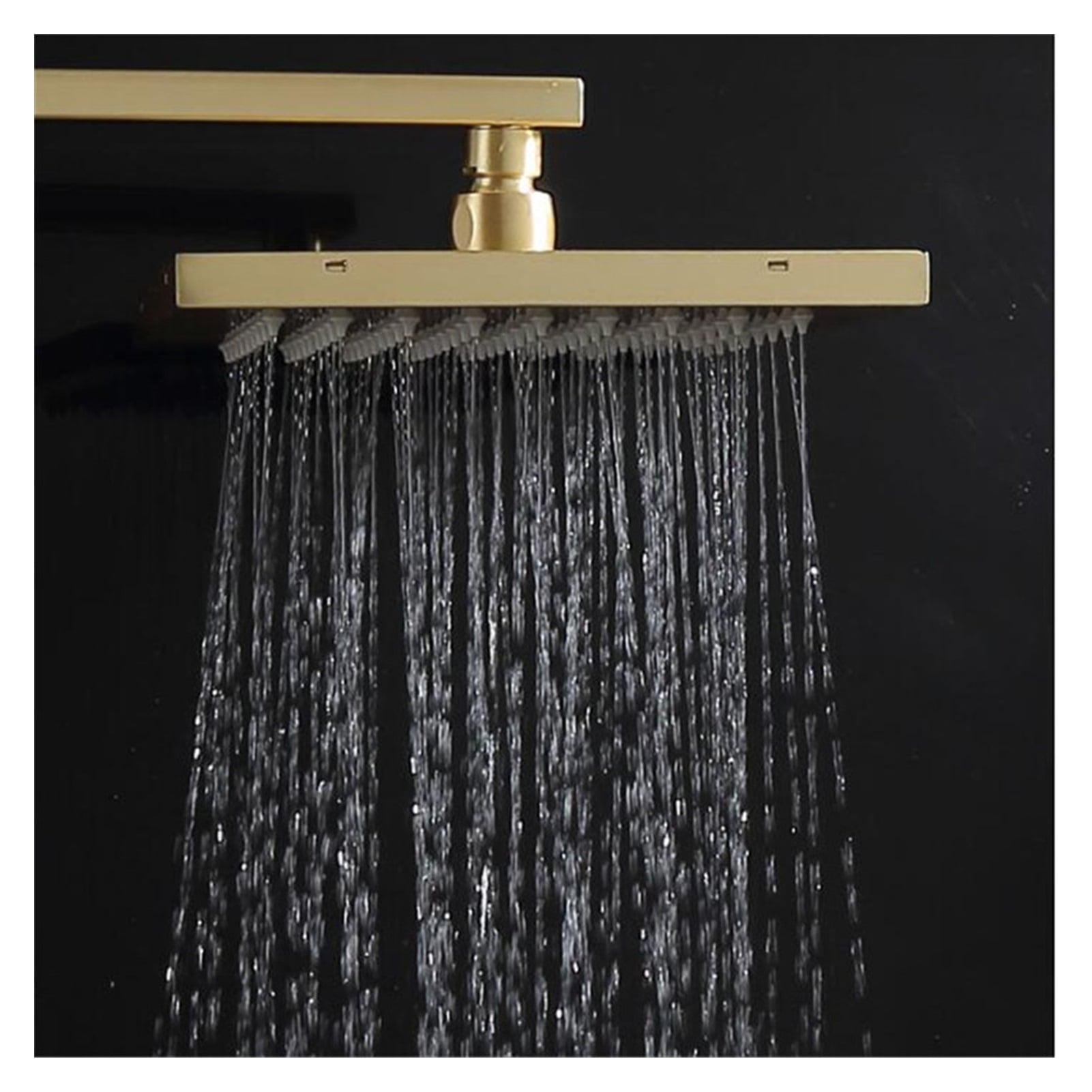 Rainfall Shower Sets Faucet Mixer Tap With Tub Faucet Brass Luxury Brushed Gold Bath &amp; Shower Faucet Set Bathtub Faucet