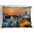 thumbnail image 1 of Sunset Pillow Sham View over the Rooftops of the Old City Cartagena Cathedral Colombian Coast Picture, Decorative Standard Queen Size Printed Pillowcase, 30 X 20 Inches, Multicolor, by Ambesonne, 1 of 2