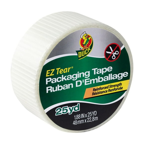 Duck Brand EZ Tear Packing Tape - Non-transparent, 1.88 in. x 25 yd.