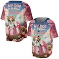 thumbnail image 3 of My Dog Is My Valentine Cute Chihuahua in Gift Box All Over Print 3D Baseball Shirt Dog Lover Gifts Idea Softball Sport - 3006, 3 of 6