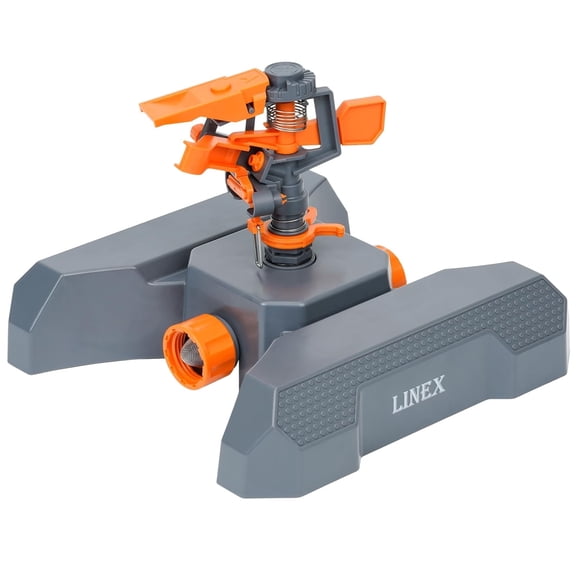 LINEX Impact Water Sprinklers for Yard and Lawn, Adjustable 360 Degree Impulse Sprinkler for Large Area Coverage