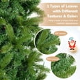 thumbnail image 2 of Topcobe 7.5 Feet Pre-lit Full Artificial Christmas Tree with Warm White and Multi-color LED Lights, Christmas Tree with Lights for Christmas Decoration, 2 of 7