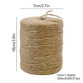 thumbnail image 3 of WSZZL Natural Jute Twine for Crafts Gardening Packaging Decoration - 200m Long Biodegradable String for DIY Projects Home Decor Wrapping Bundle, 3 of 4