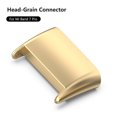 thumbnail image 1 of Carcasa De Metal Carcasa De Metal 1 par de adaptadores de conector de correa de reloj de metal para Xiaomi Mi Band 7 Pro (dorado), 1 of 4