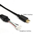 thumbnail image 4 of Cable Para Auriculares, Sonido Sin Pérdidas, Cable De Repuesto Para Auriculares De 8,2 Pies, Conector Tipo C Para Reparación, 4 of 7