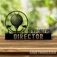 thumbnail image 4 of Craftnamesign Custom Golfing Desk Name Plate, Golf Lover Metal Nameplate, Golfer Desk Decor, 4 of 5