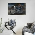 thumbnail image 5 of Motorcycle Rider Poster David Mann Crestline Picture Print Wall Art Poster Painting Canvas Posters Artworks Gift Room Aesthetic 16x24inch(40x60cm), 5 of 6