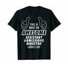 SFNEEWHO T Shirts Awesome Assistant Admissions Director Career T Shirt