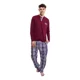 thumbnail image 1 of Pijama Hombre Playera Tejido De Punto ALG. Pantalon Popelina, 1 of 8