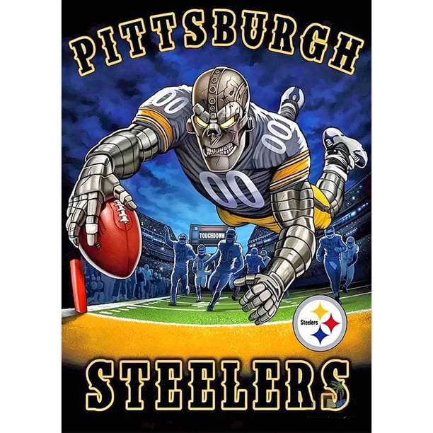 Pintura de diamante 5D DIY Full Round Drill Pittsburgh Steelers Home Decor (B5911) FLhrweasw Nuevo