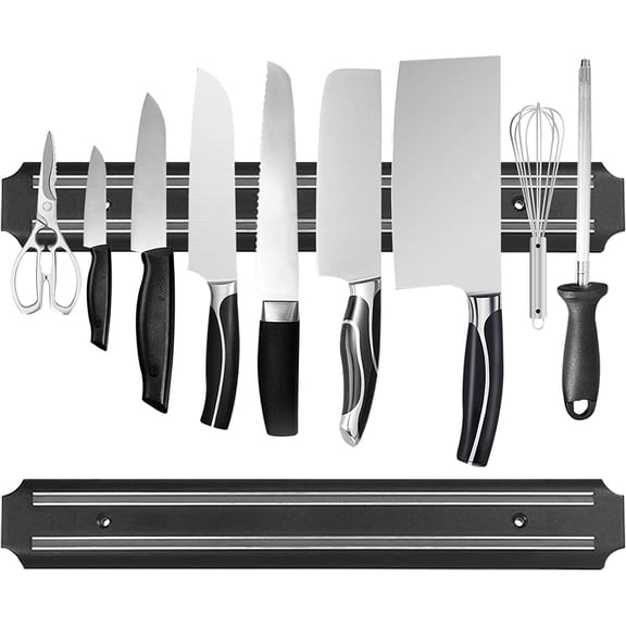 Magnetic Knife Strips(15 Inch X Set Of 1) Magnetic Knife Storage Strip, Knife Holder, Knife Rack, Knife Strip, Kitchen Utensil Holder, Tool Holder, Multipurpose Magnetic Knife Rack