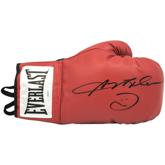 Sugar Ray Leonard Autographed Red Everlast Boxing Glove Right Handed RH JSA 237641