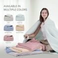 thumbnail image 6 of EGOHOME Waffle Blanket-100% Cotton Lightweight Oversize Yarn-dyed Bed Blanket for All Seasons, Sleet Twin, 6 of 11